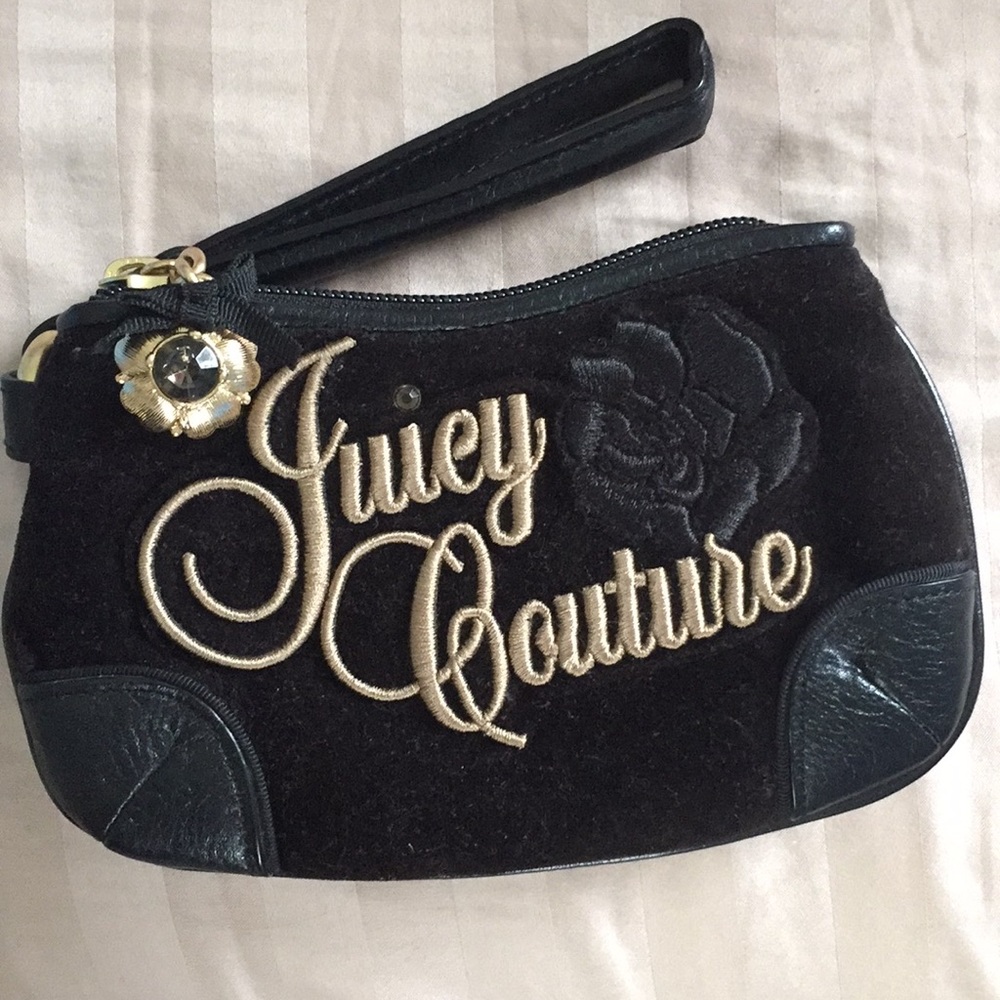 Juicy Couture black wristlet